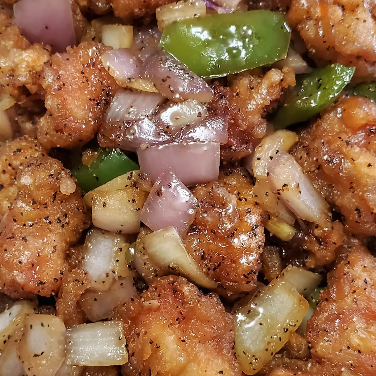 black pepper chicken 黑椒雞